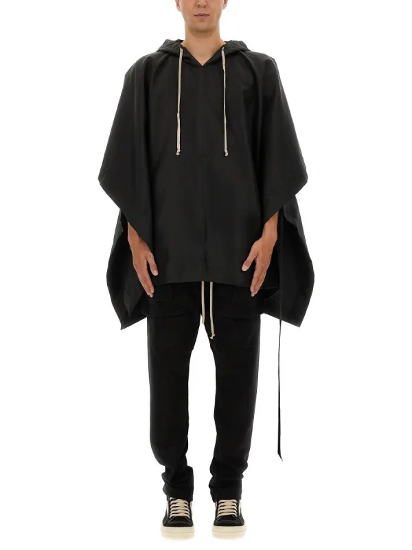 RICK OWENS DRKSHDW CAPE WITH HOOD sold by Siebentaschen