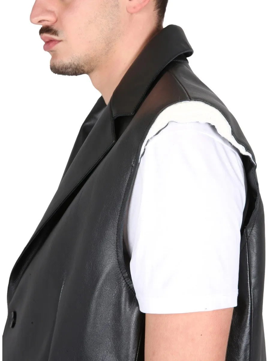 MM6 MAISON MARGIELA LEATHER VEST sold by Siebentaschen product image thumbnail 4