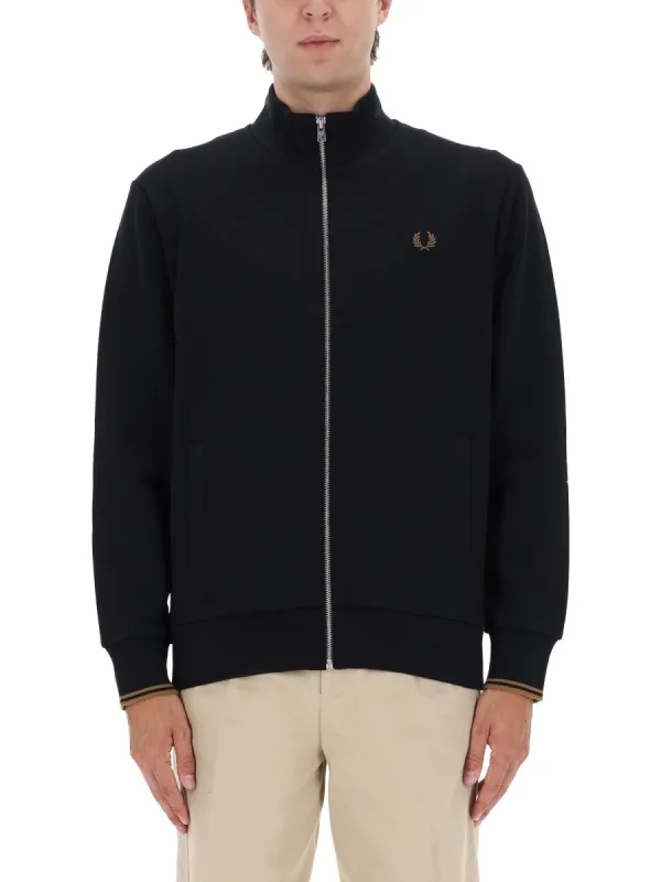 FRED PERRY ZIPPERED SWEATSHIRT WITH LOGO made by Fred Perry