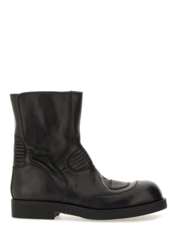 MM6 MAISON MARGIELA LEATHER BIKER BOOT made by Siebentaschen