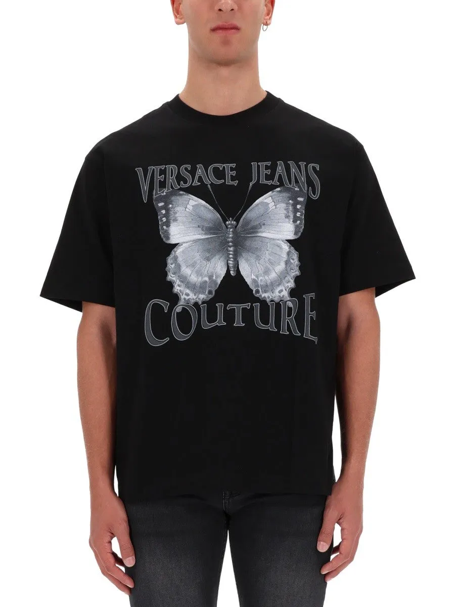 Versace Jeans Couture BUTTERFLY LOGO T-SHIRT sold by Siebentaschen