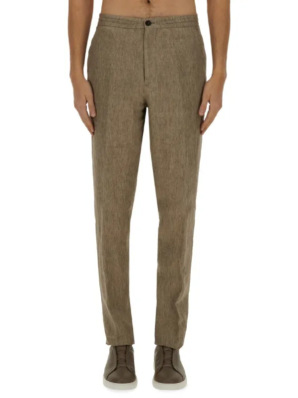 Zegna LINEN JOGGER PANTS sold by Siebentaschen