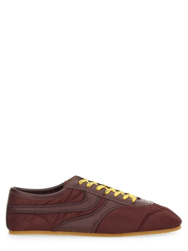 Dries Van Noten NYLON AND NAPPA LEATHER SNEAKER sold by Siebentaschen