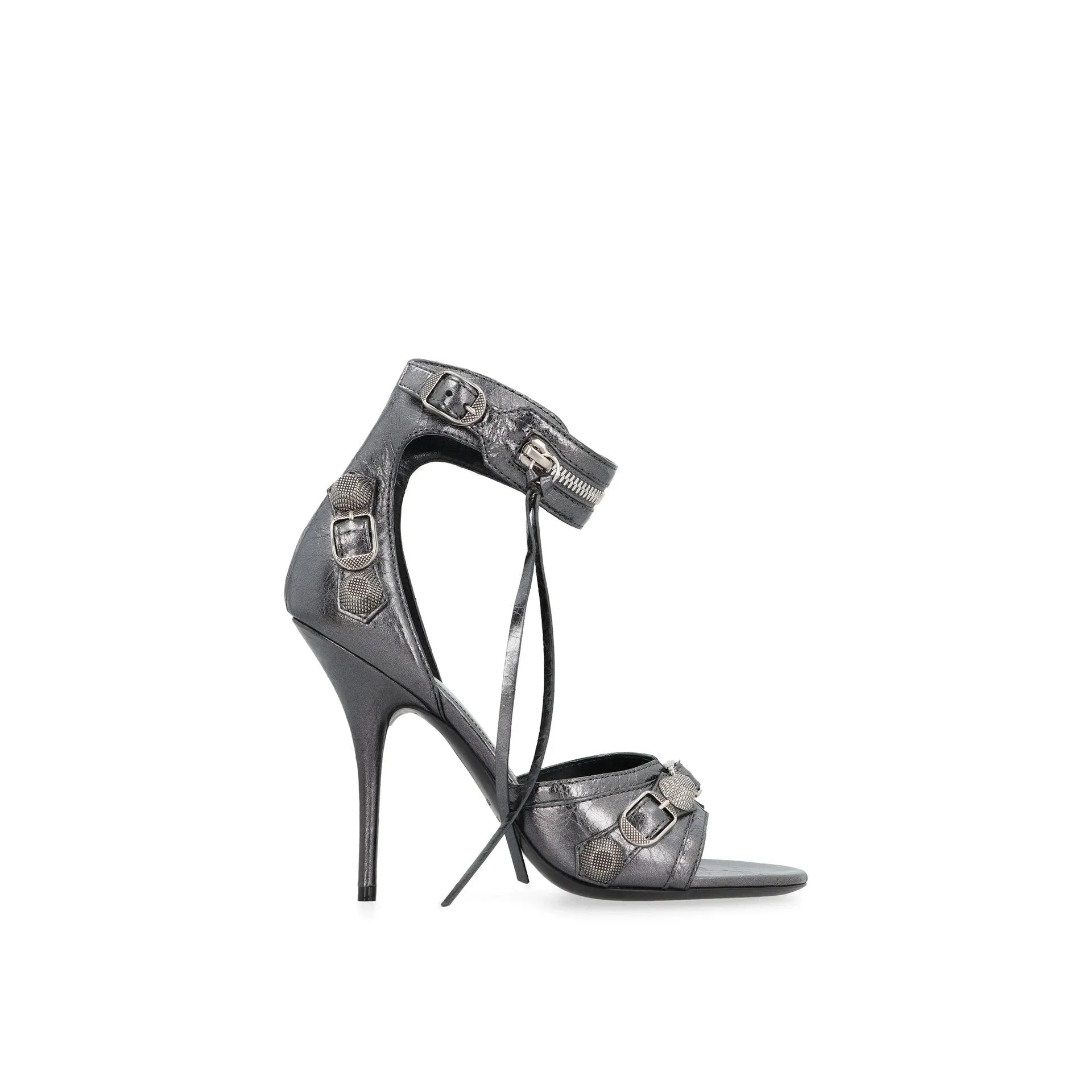 Balenciaga Cagole Leather Sandals sold by Siebentaschen