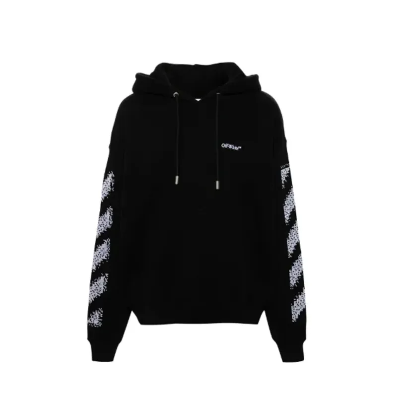 Off-White Pixel Diag Skate Hooded Sweatshirt sold by Siebentaschen