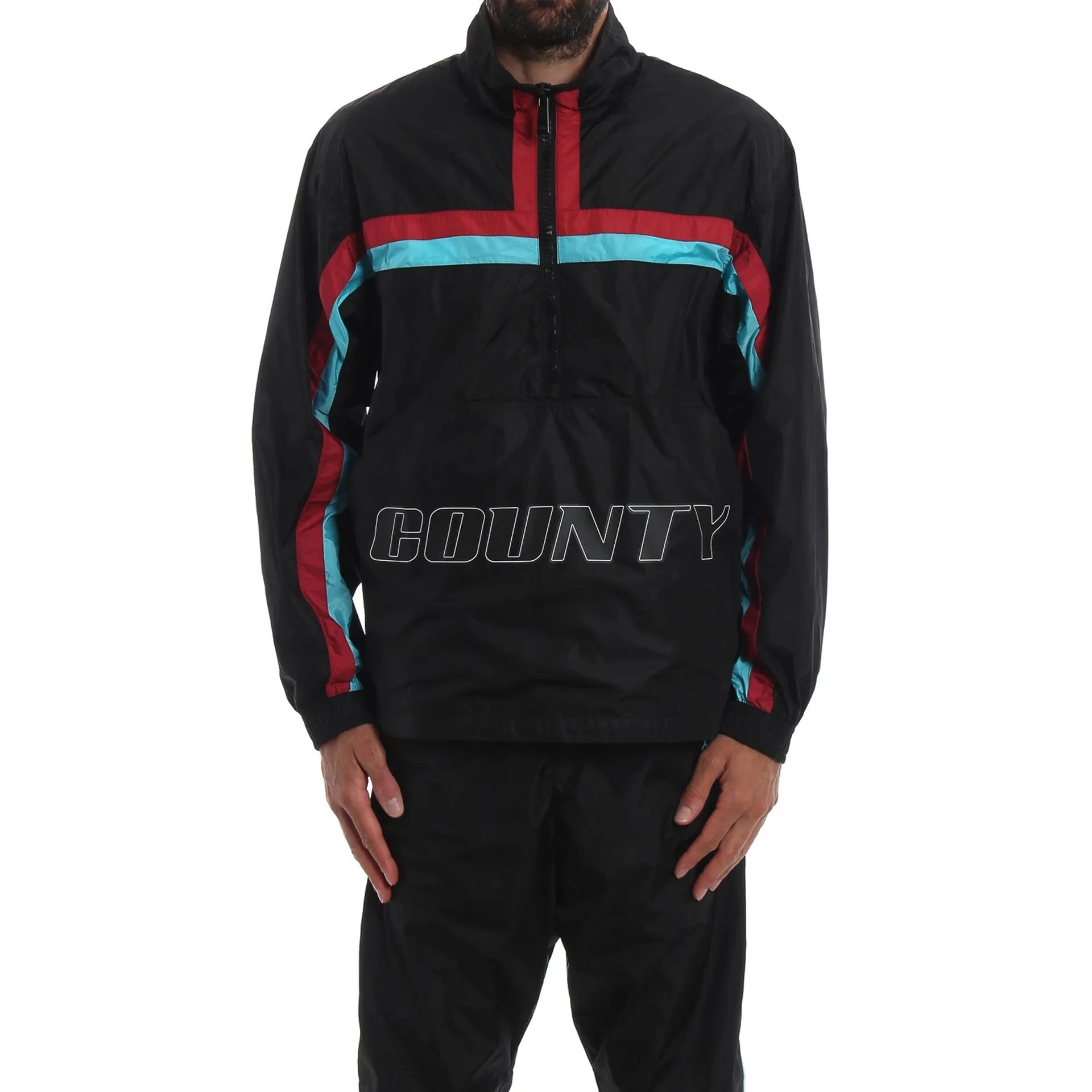 Marcelo Burlon Logo Windbreaker Jacket sold by Siebentaschen product image thumbnail 2