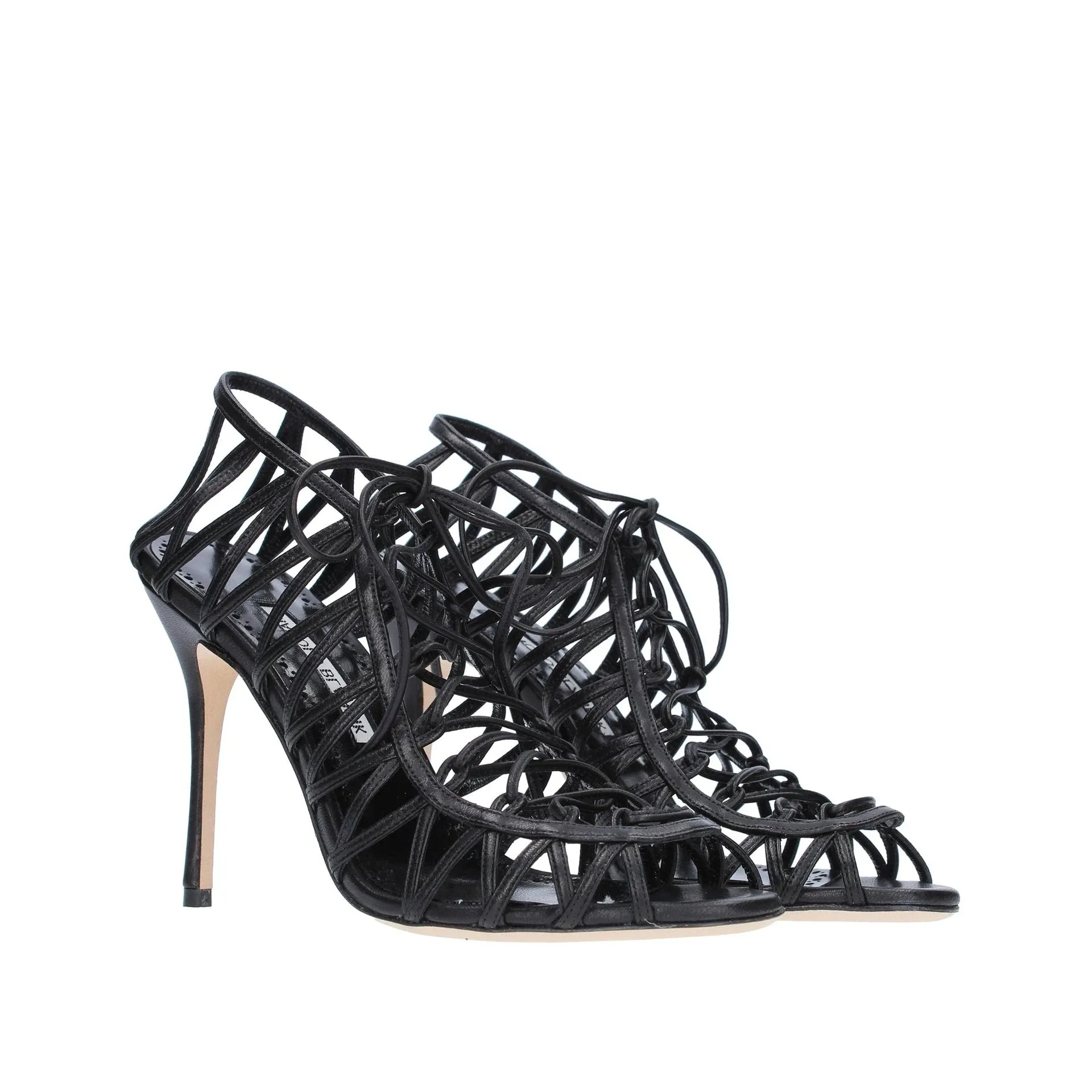 Manolo Blahnik Hamza 105 Leather Sandals sold by Siebentaschen product image thumbnail 2