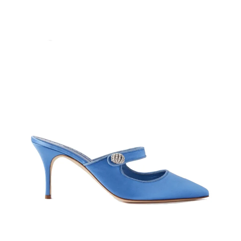 Manolo Blahnik Camparimu Jewel 070 Mules sold by Siebentaschen