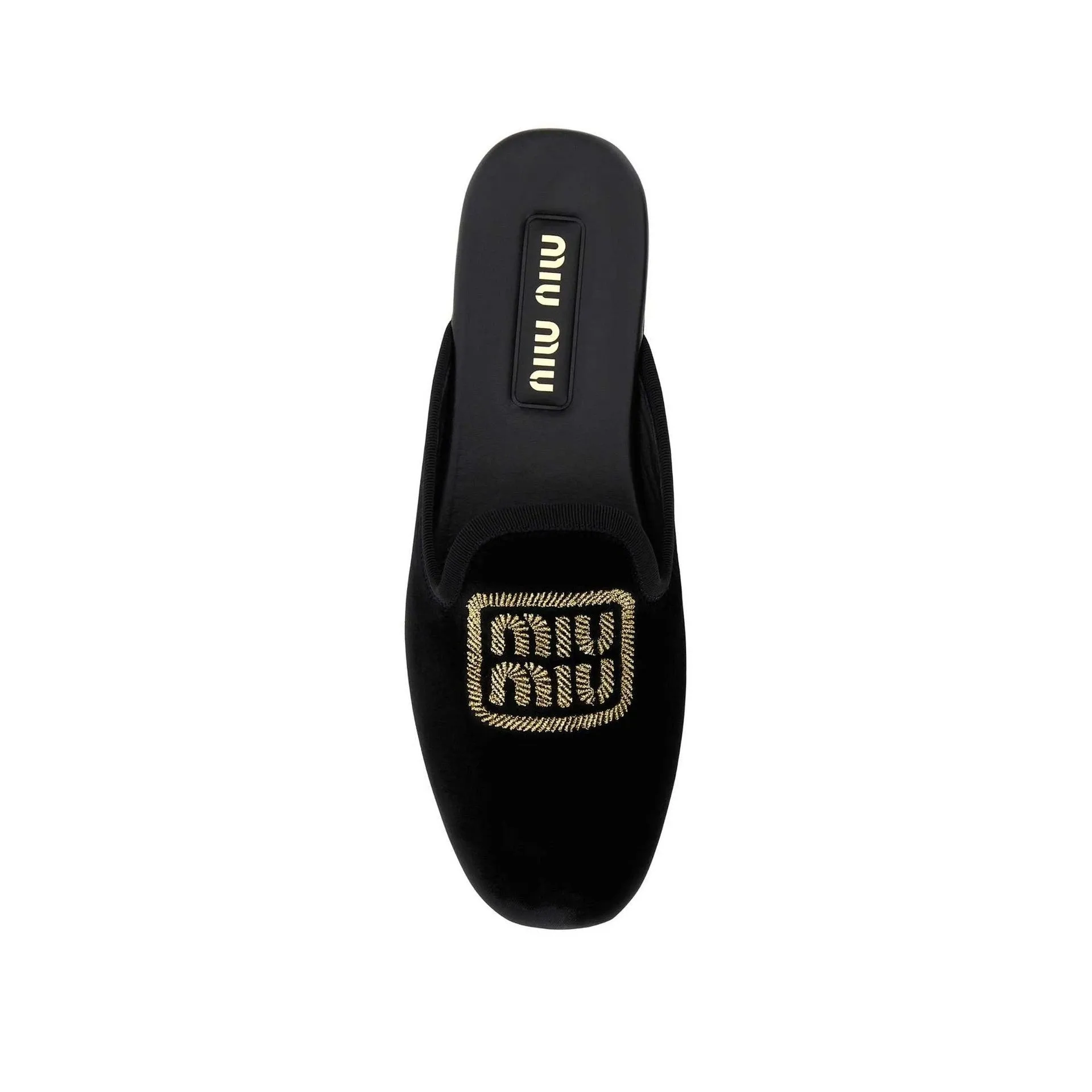 Miu Miu Logo Embroidered Slip-On Mules sold by Siebentaschen product image thumbnail 3
