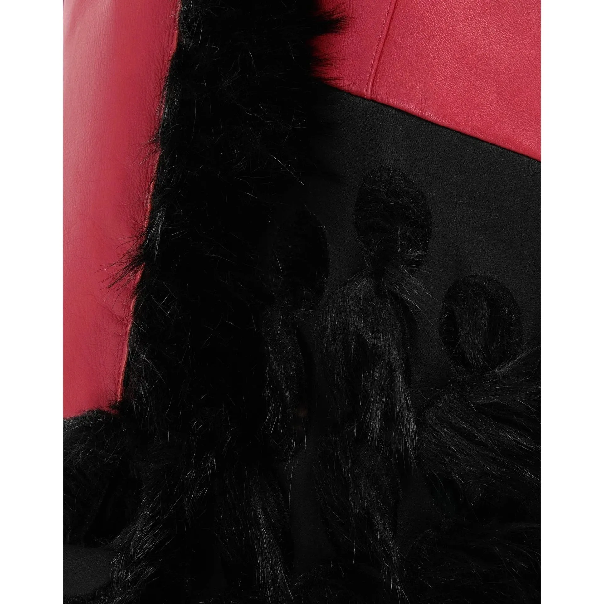 Maison Margiela Faux Fur Trimmed Leather Cape Jacket sold by Siebentaschen product image thumbnail 5