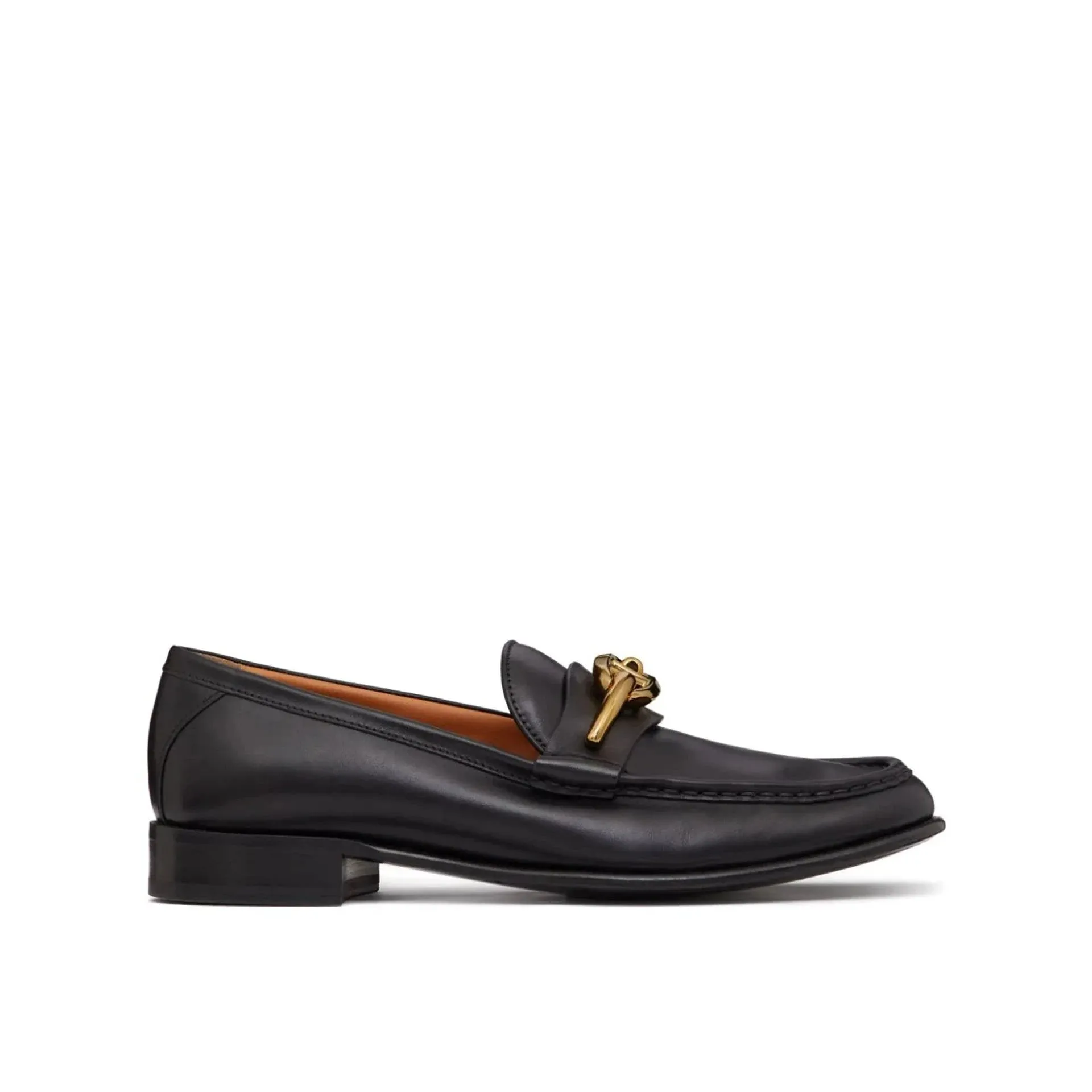 Valentino Garavani V-Logo Moon Leather Loafers sold by Siebentaschen