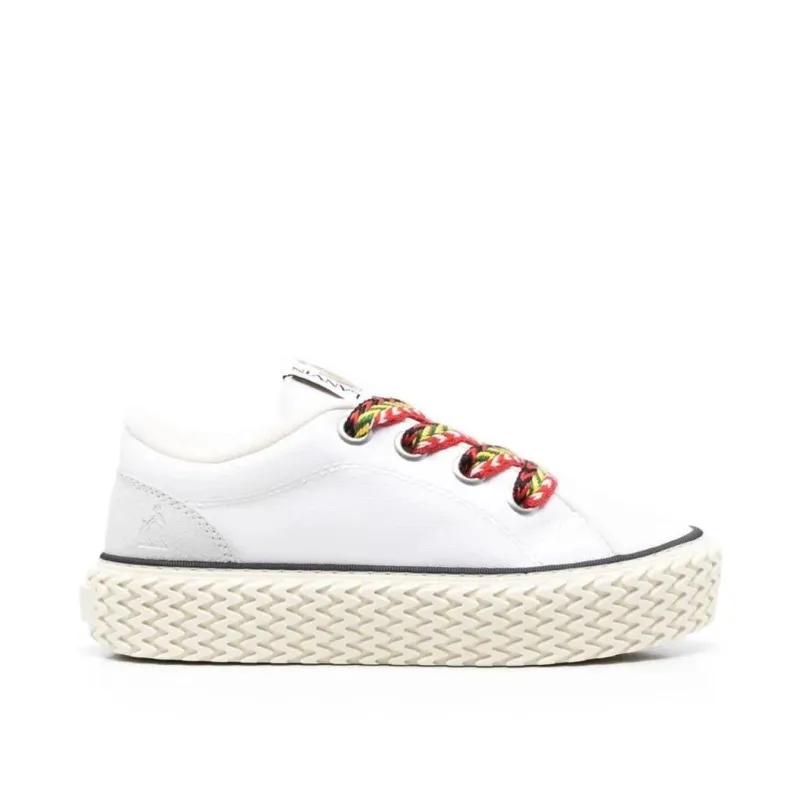 Lanvin Cotton Lace-Up Sneakers sold by Siebentaschen