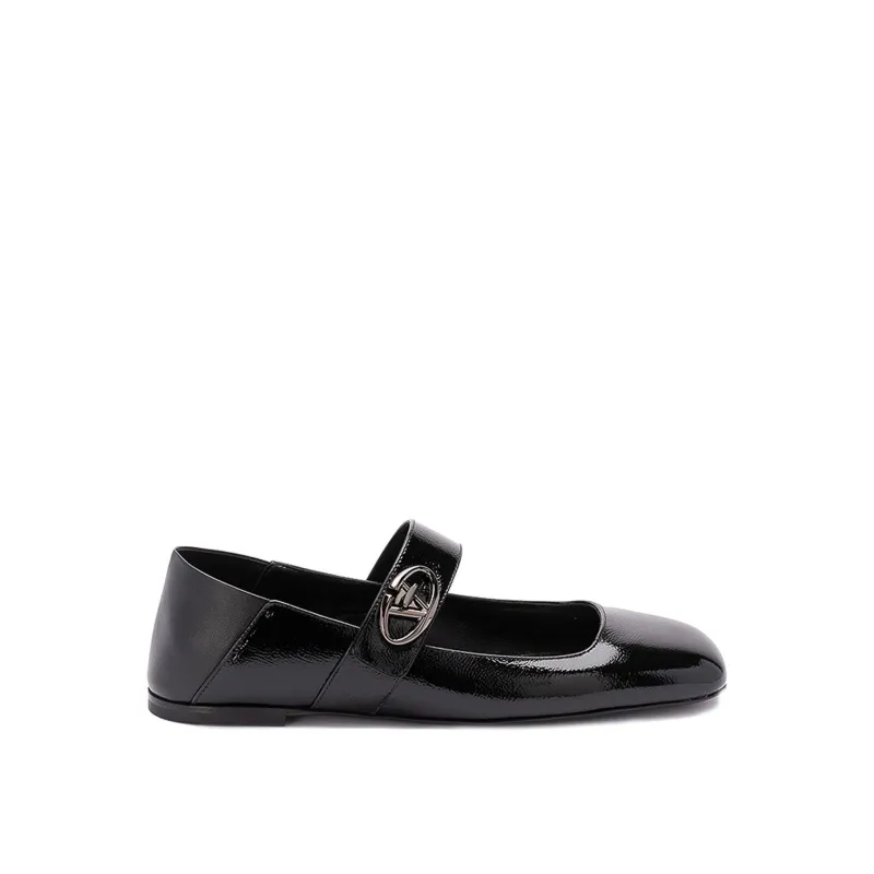Valentino Garavani Leather Locker Ballerina Flats sold by Siebentaschen
