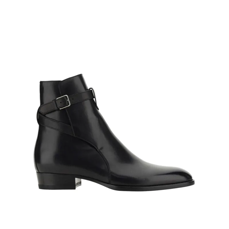 Saint laurent Wyatt Jodhpur Ankle Boots sold by Siebentaschen