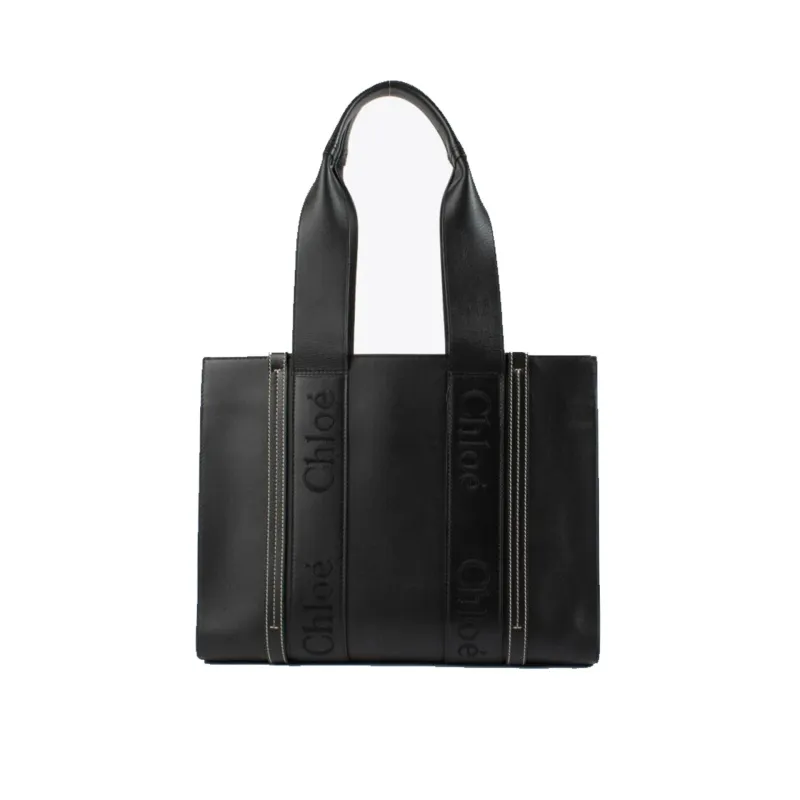 Chloe Woody Medium Leather Tote Bag sold by Siebentaschen