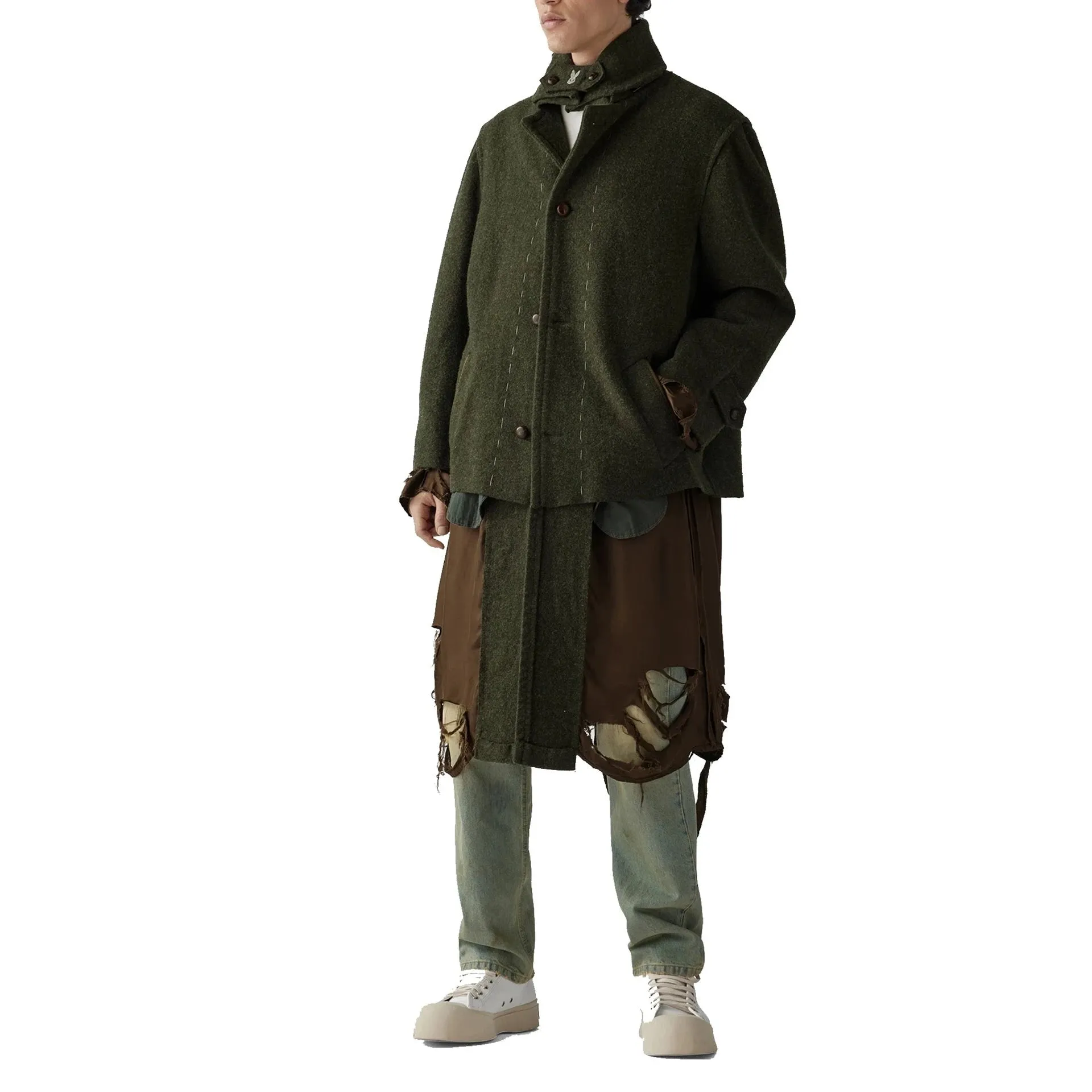 Maison Margiela Destroyed-Look Coat sold by Siebentaschen product image thumbnail 2