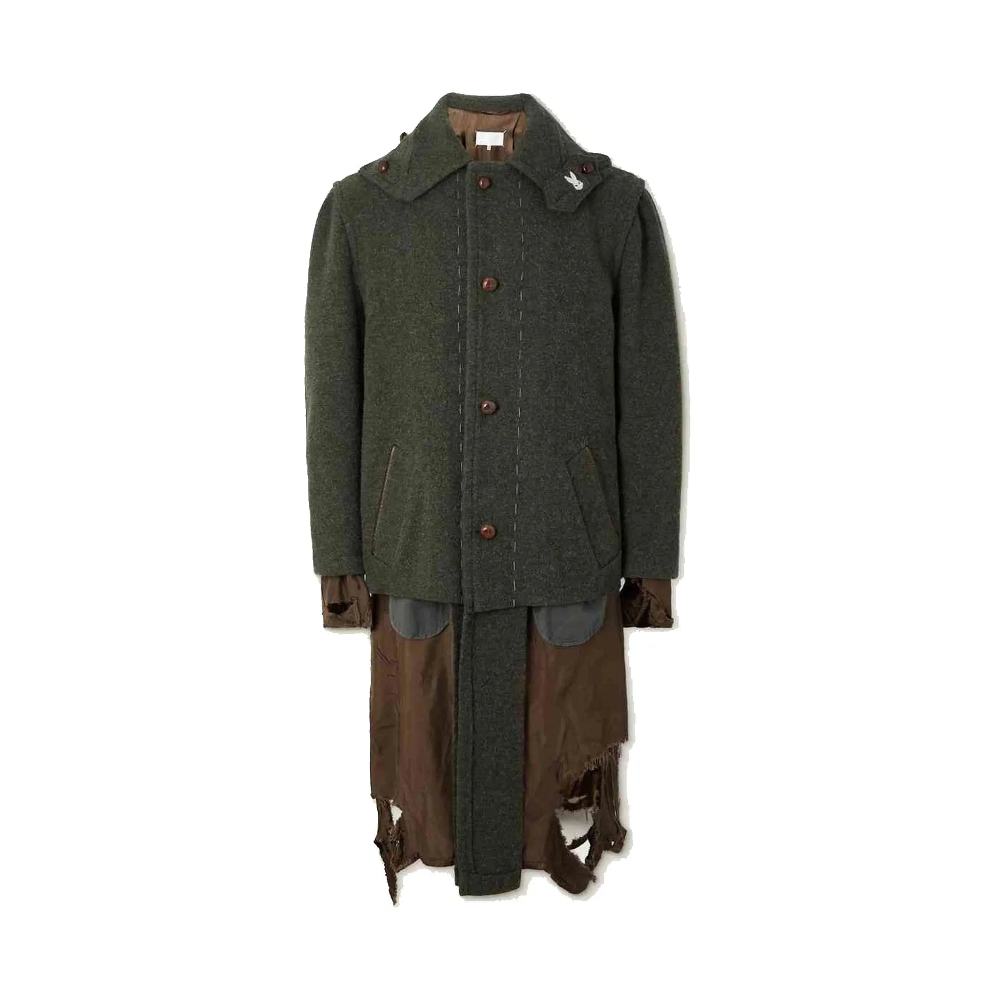 Maison Margiela Destroyed-Look Coat sold by Siebentaschen