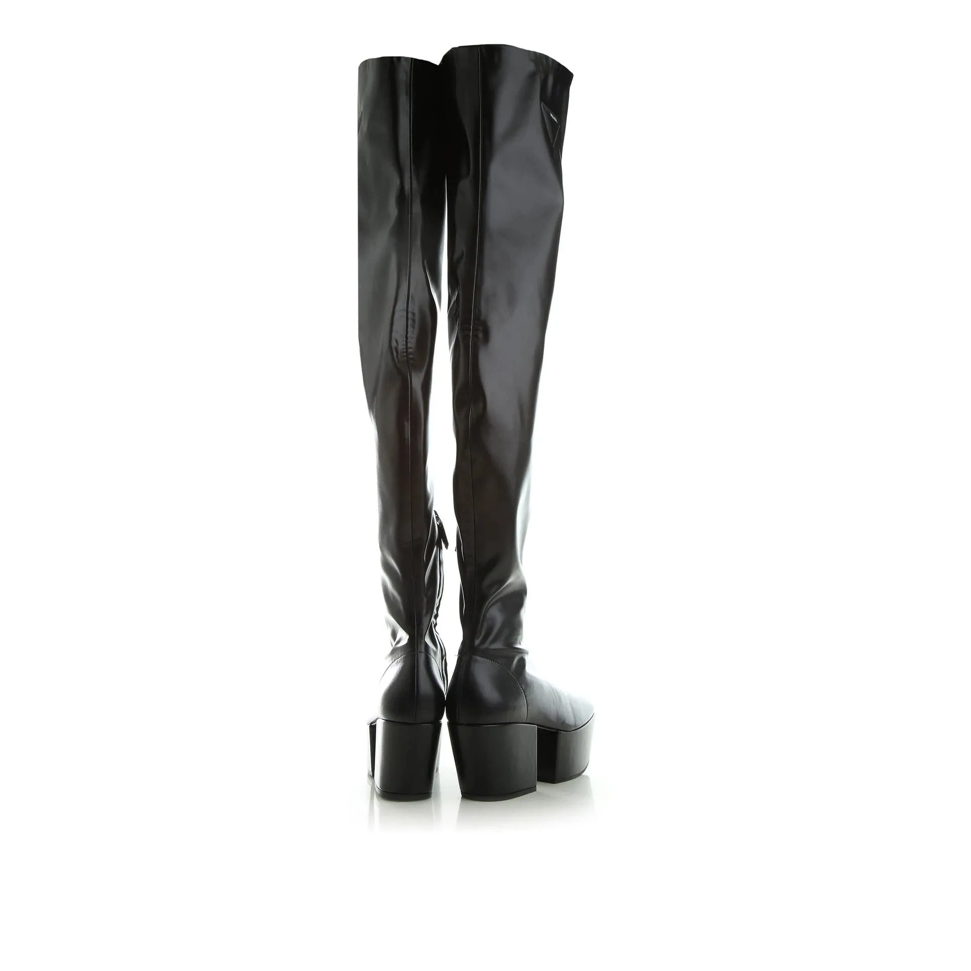 Prada Leather Platform Boots sold by Siebentaschen product image thumbnail 3