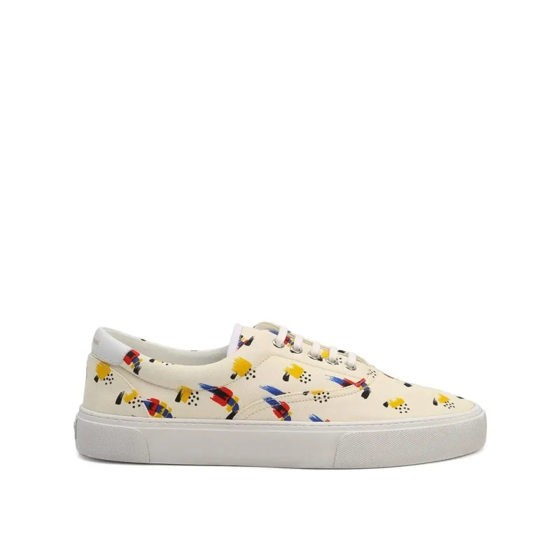 Saint Laurent Printed Canvas Sneakers sold by Siebentaschen