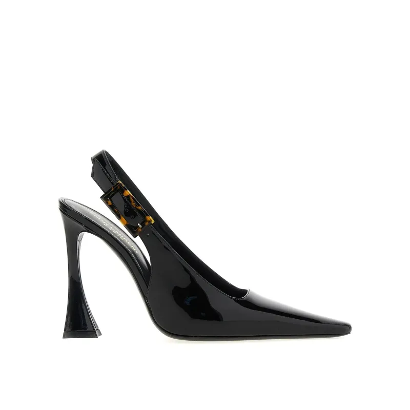 Saint Laurent 'Dune' Leather Slingback Pumps made by Yves Saint Laurent