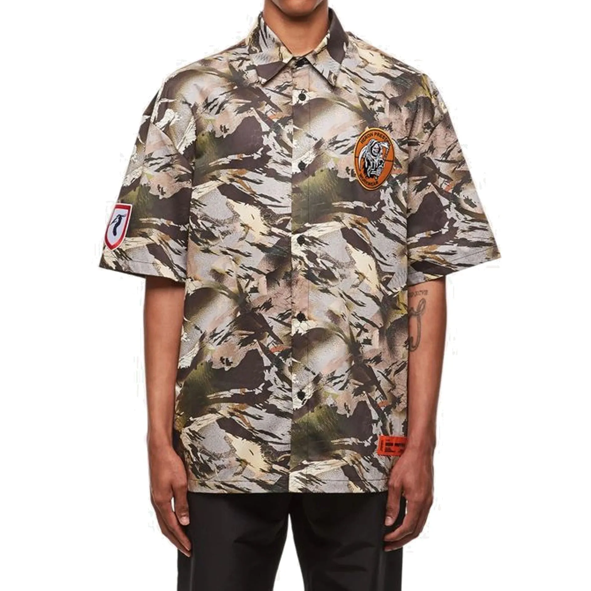 Heron Preston Camouflage Popline Shirt sold by Siebentaschen product image thumbnail 2