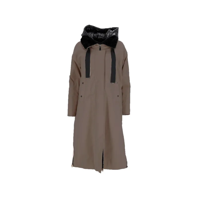 Herno Fur Lining Midi Parka Coat sold by Siebentaschen