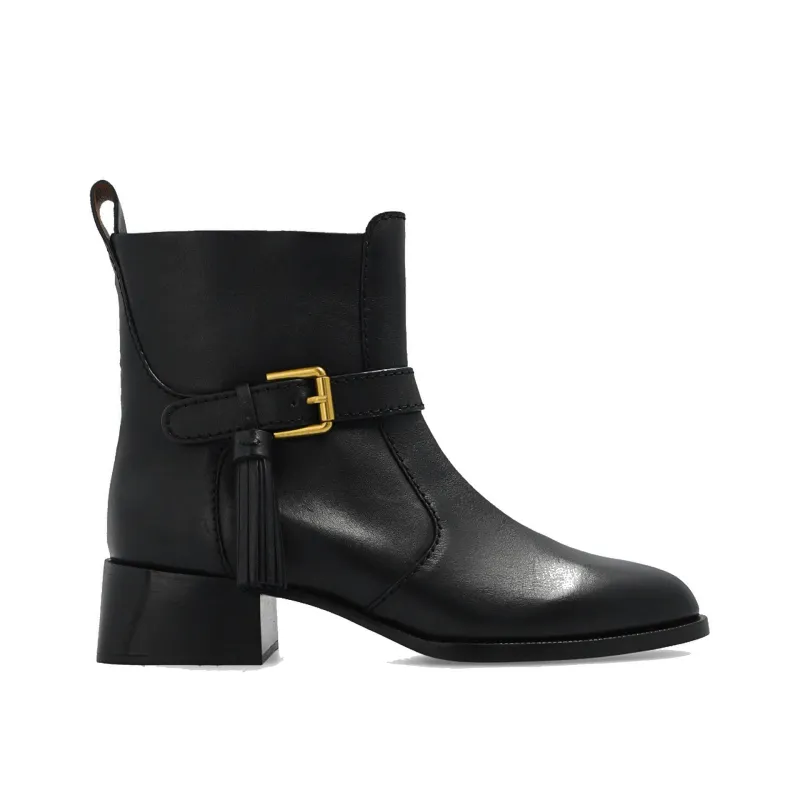 See By Chloe Lory Leather Ankle Boots sold by Siebentaschen
