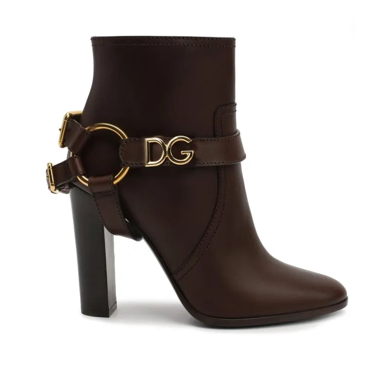 Dolce & Gabbana Leather Ankle Boots sold by Siebentaschen