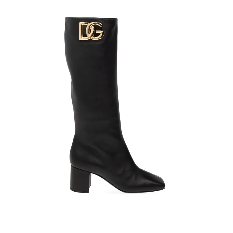 Dolce & Gabbana Leather Boots sold by Siebentaschen