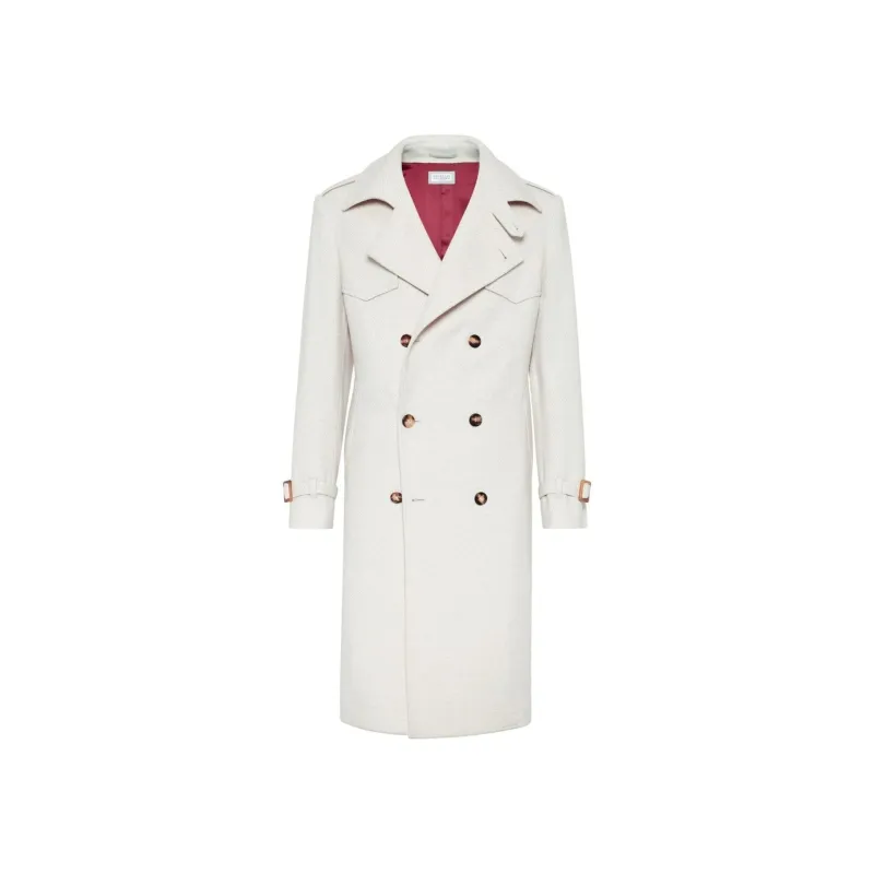 Brunello Cucinelli Wool Trench Coat sold by Siebentaschen