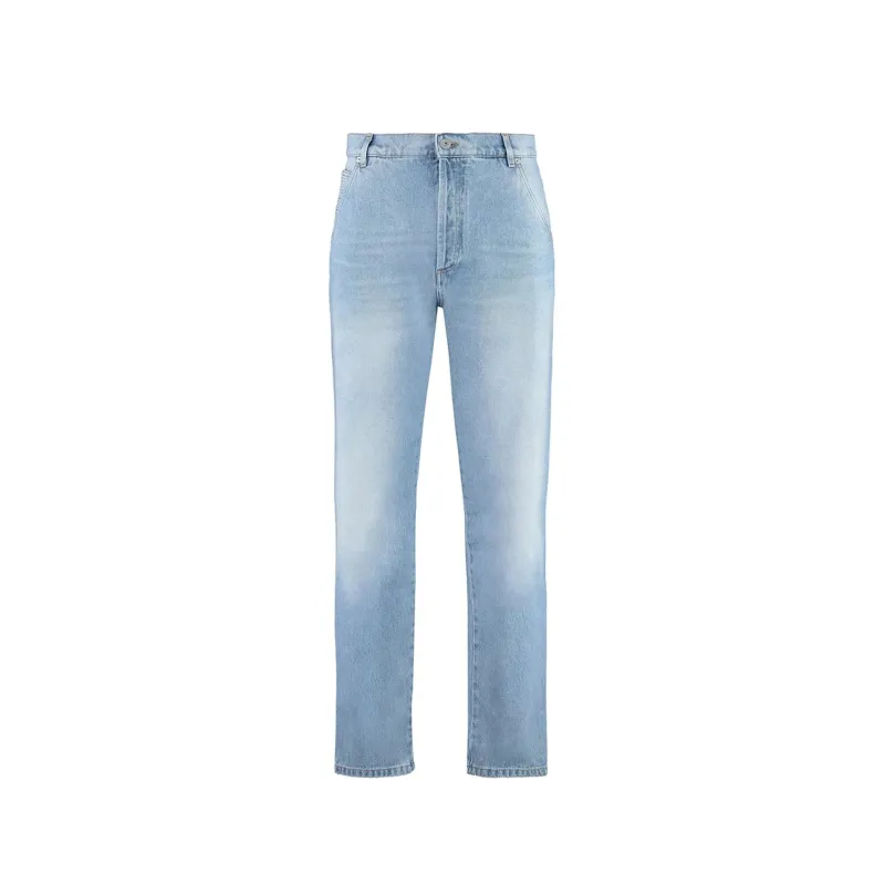 Balmain Cropped Straight Jeans sold by Siebentaschen