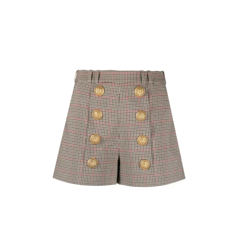 Balmain Houndstooth Shorts sold by Siebentaschen