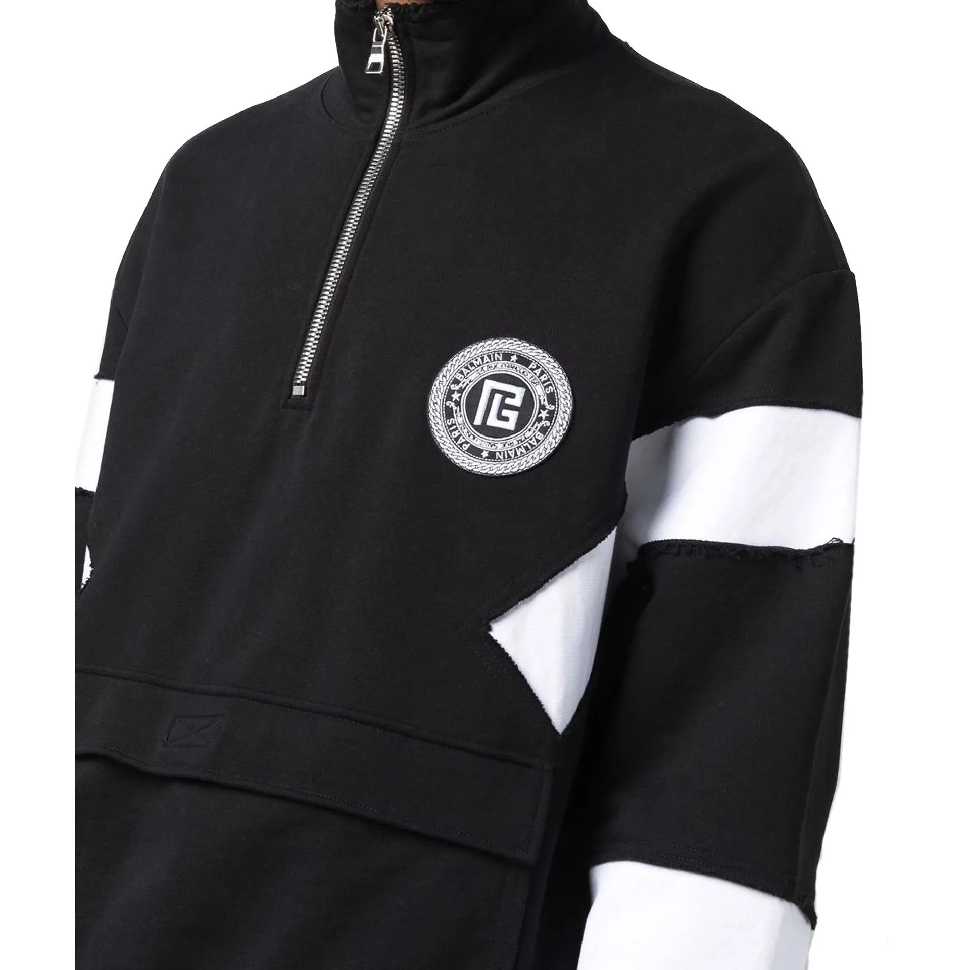 Balmain Circle Logo Cotton Sweatshirt sold by Siebentaschen product image thumbnail 4