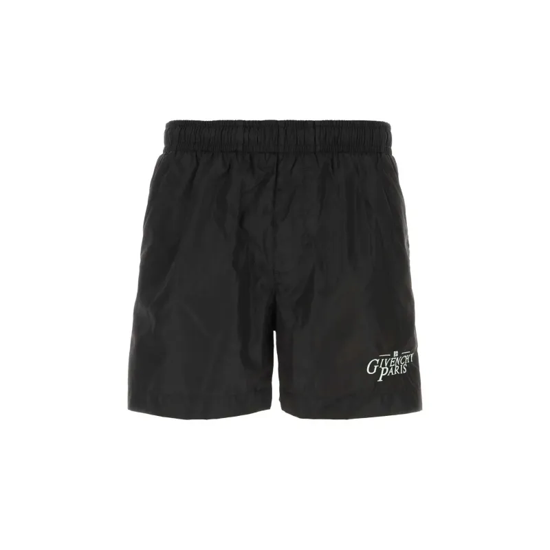 Givenchy Logo-Embroidered Swim Shorts sold by Siebentaschen