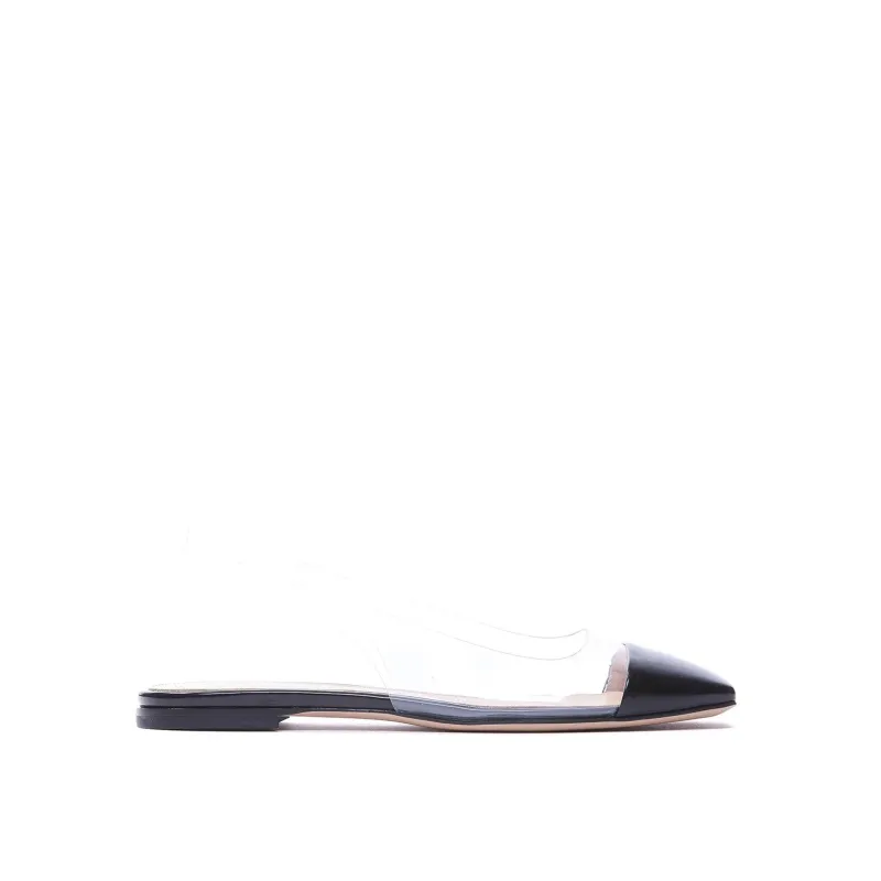 Gianvito Rossi Plexi Slingback Flats sold by Siebentaschen
