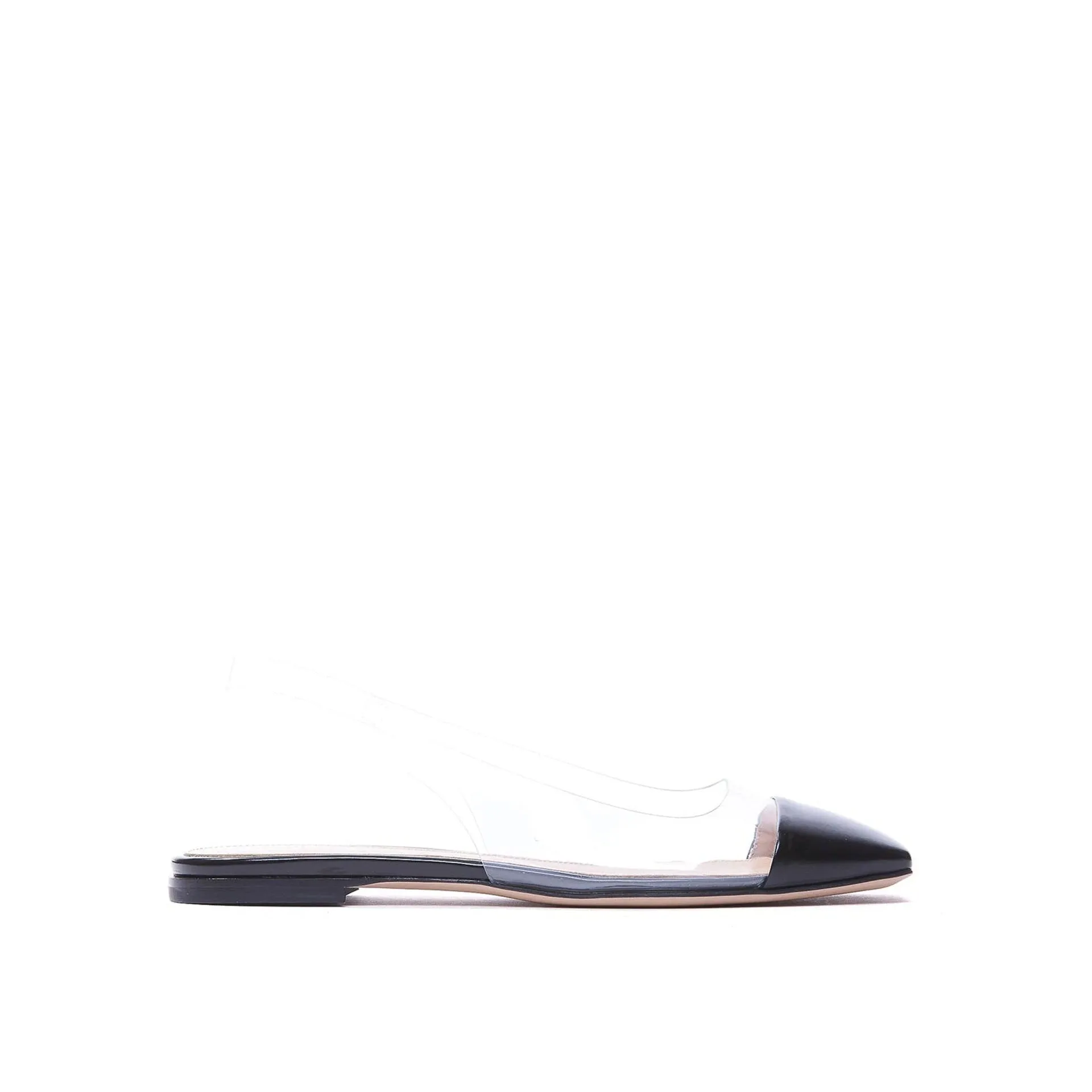 Gianvito Rossi Plexi Slingback Flats sold by Siebentaschen