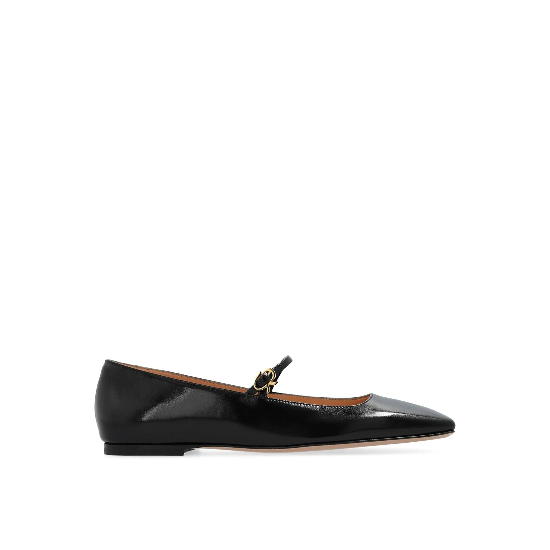 Gianvito Rossi Christina Leather Ballerina Flats sold by Siebentaschen