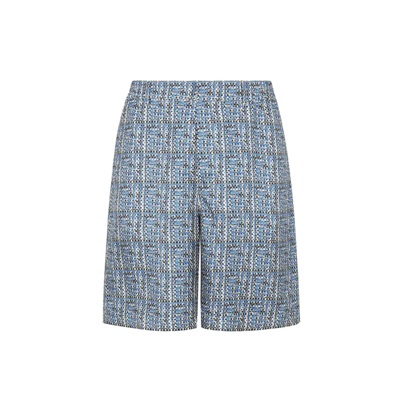 Fendi Printed Silk Shorts sold by Siebentaschen