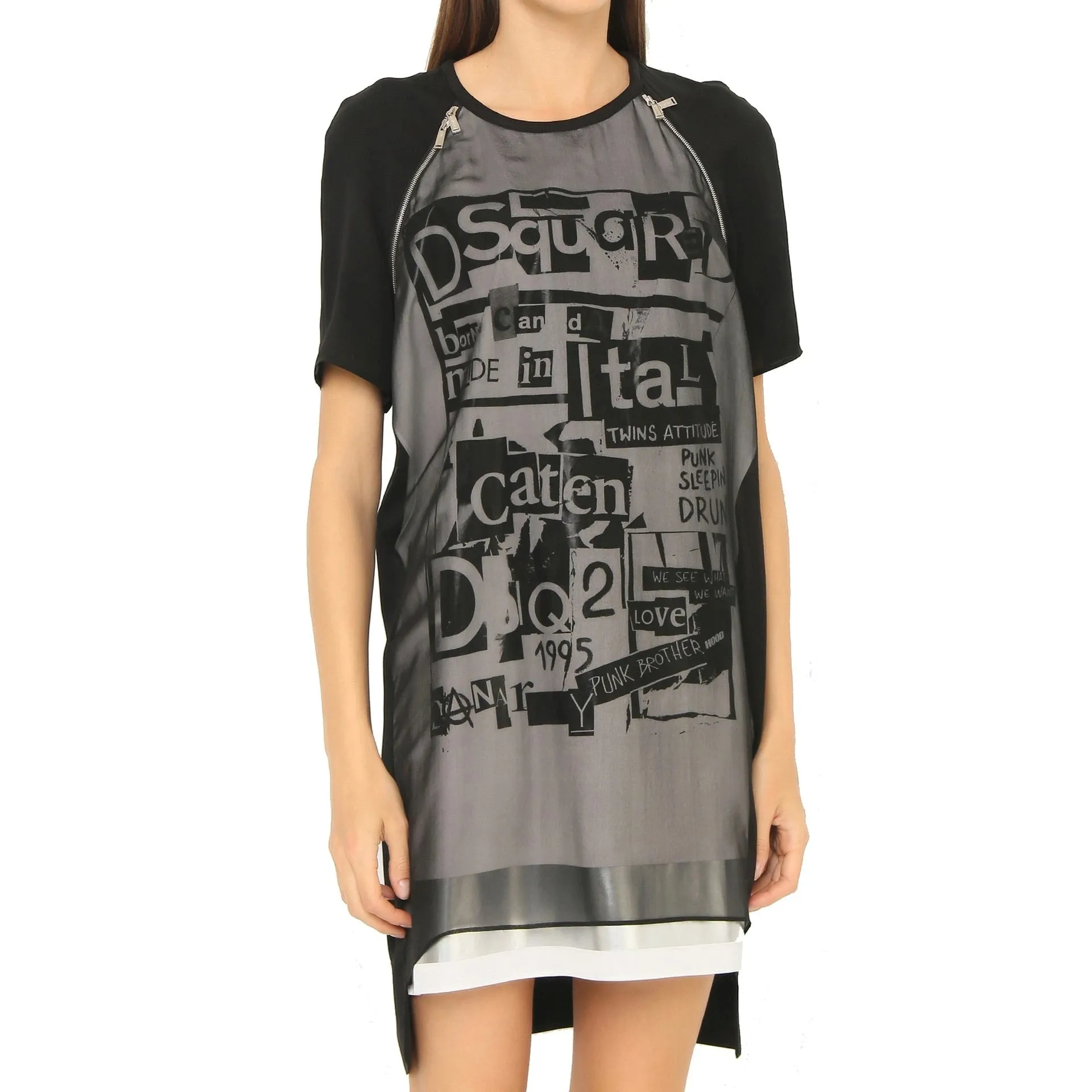 Dsquared2 Silk Printed Mini Dress sold by Siebentaschen product image thumbnail 2