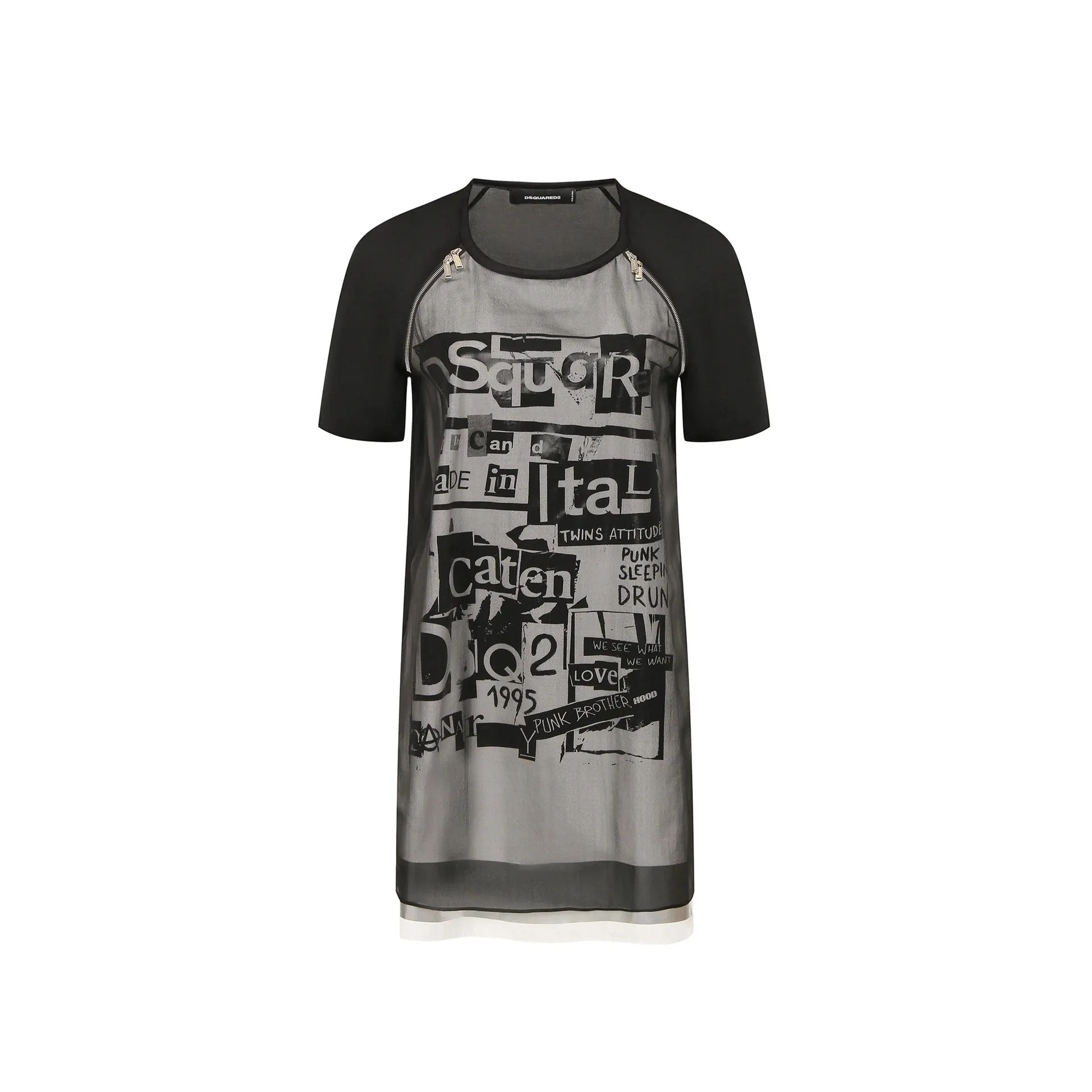 Dsquared2 Silk Printed Mini Dress sold by Siebentaschen