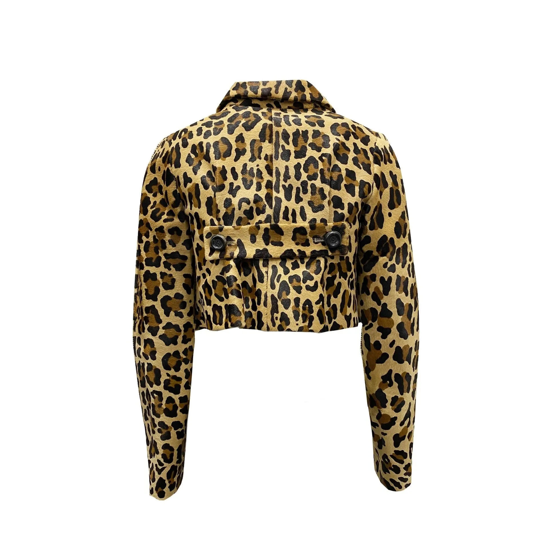 Dsquared2 Leopard Calf Hair Cropped Jacket sold by Siebentaschen product image thumbnail 2