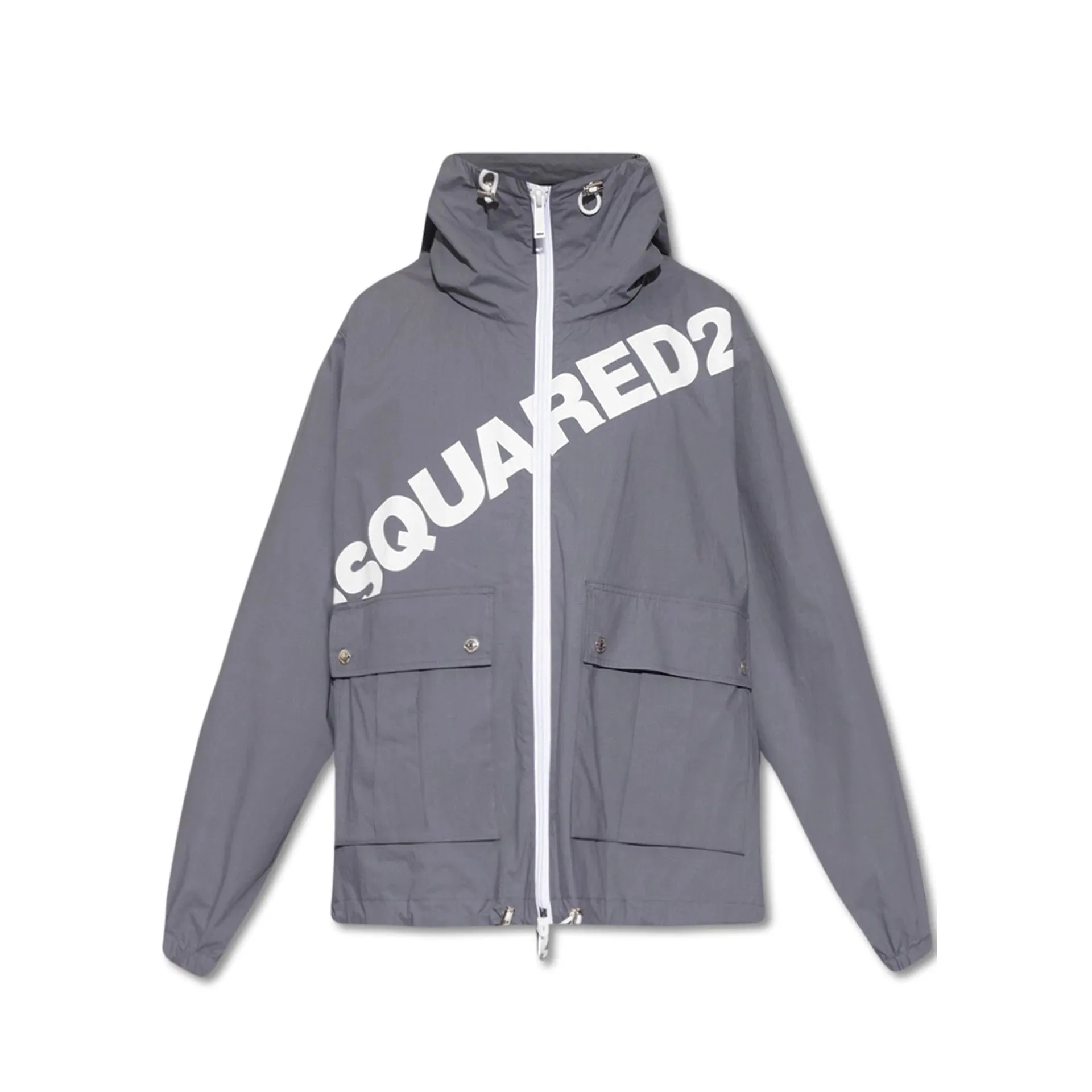Dsquared2 Logo Hooded Windbreaker sold by Siebentaschen