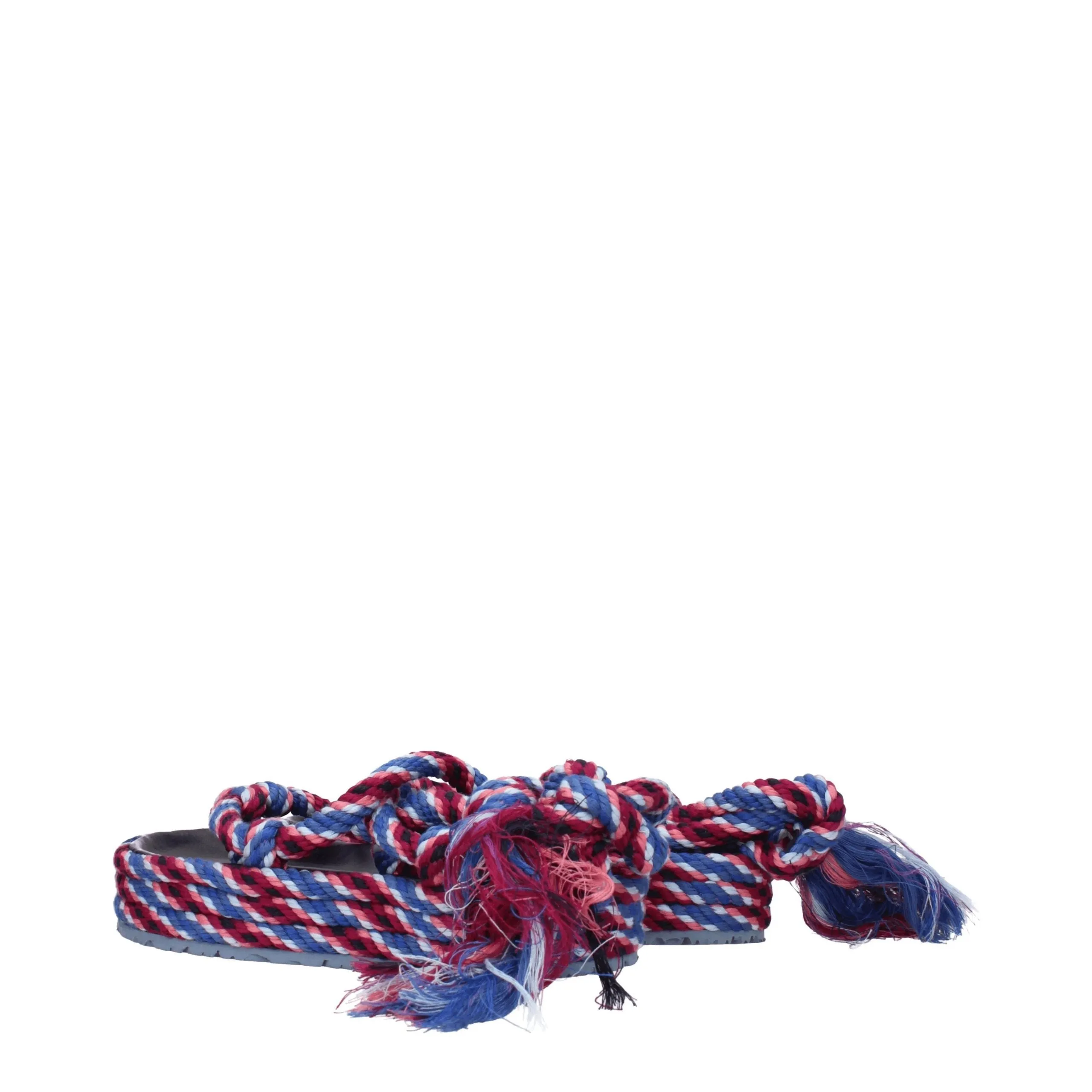 Isabel Marant Blue Fabric Flat Sandals sold by Siebentaschen product image thumbnail 4