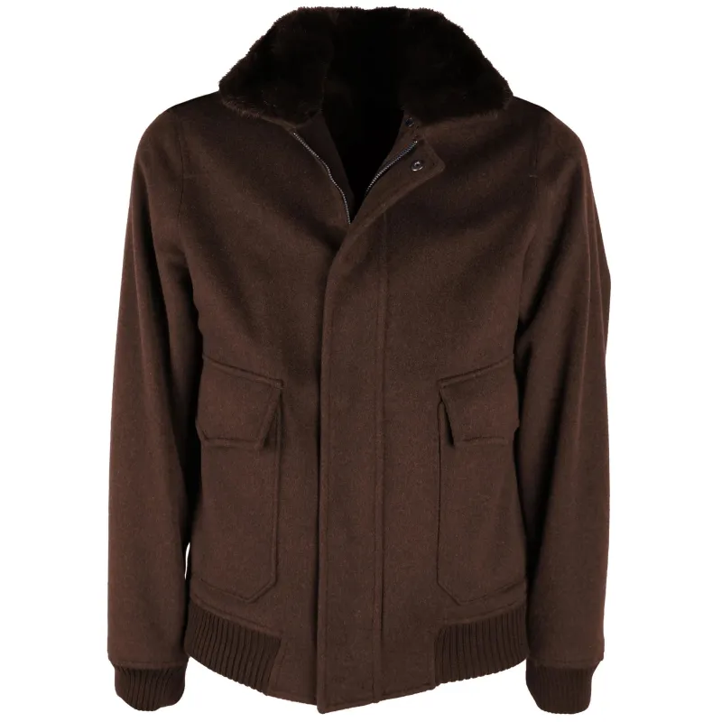 Loro Piana Fabric Jackets Brown Man sold by Siebentaschen