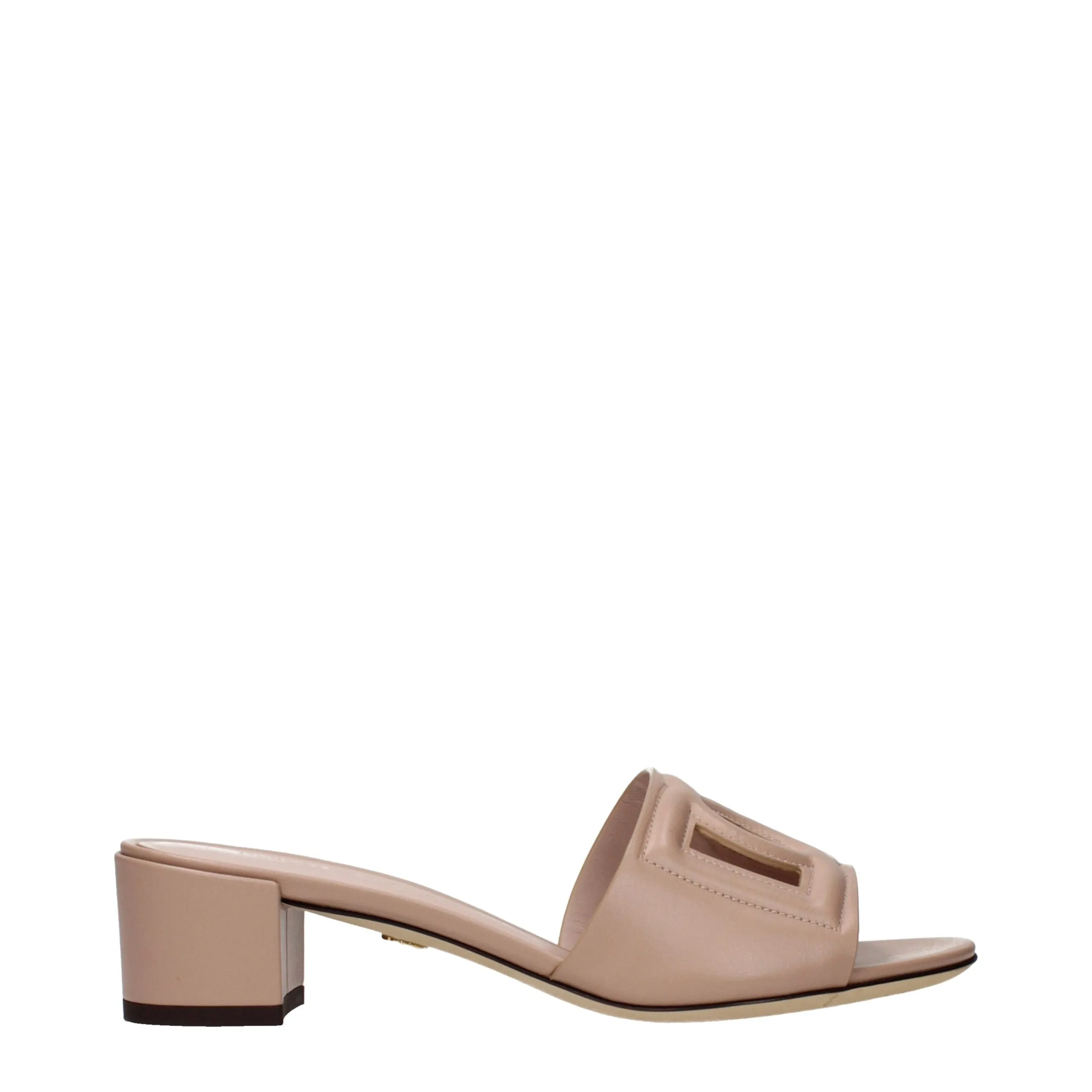 Dolce & Gabbana Pink Leather Sandals sold by Siebentaschen
