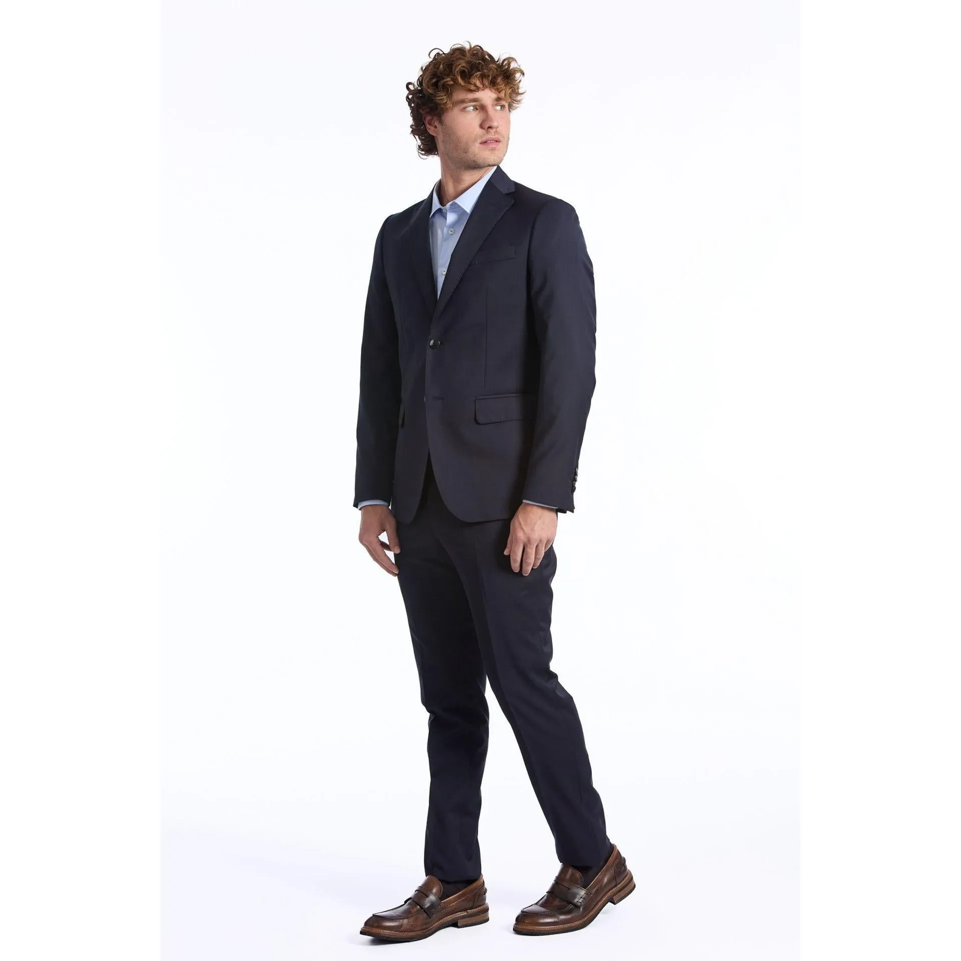 Baldinini Trend Men Wool Blue Suit sold by Siebentaschen product image thumbnail 3