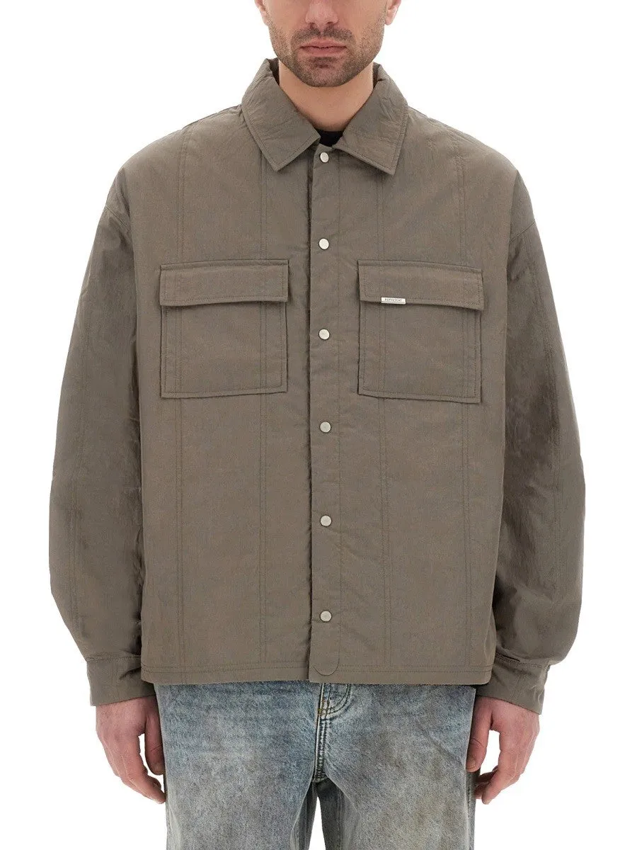 Represent QUILTED OVERSHIRT sold by Siebentaschen