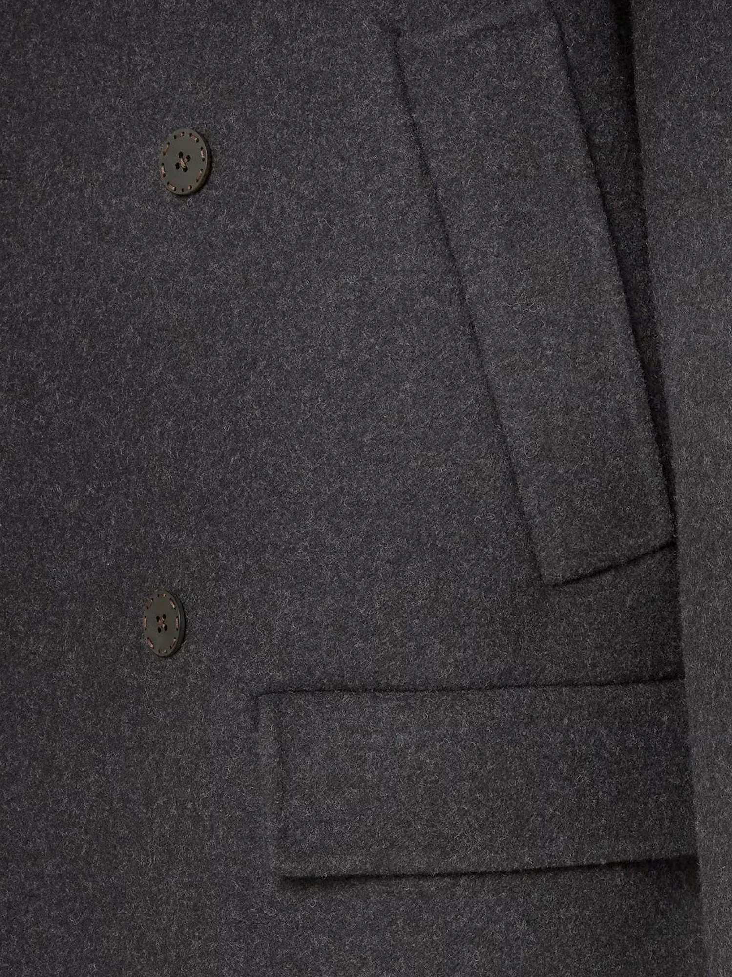 Fendi Double-breasted wool felt peacoat sold by Siebentaschen product image thumbnail 3