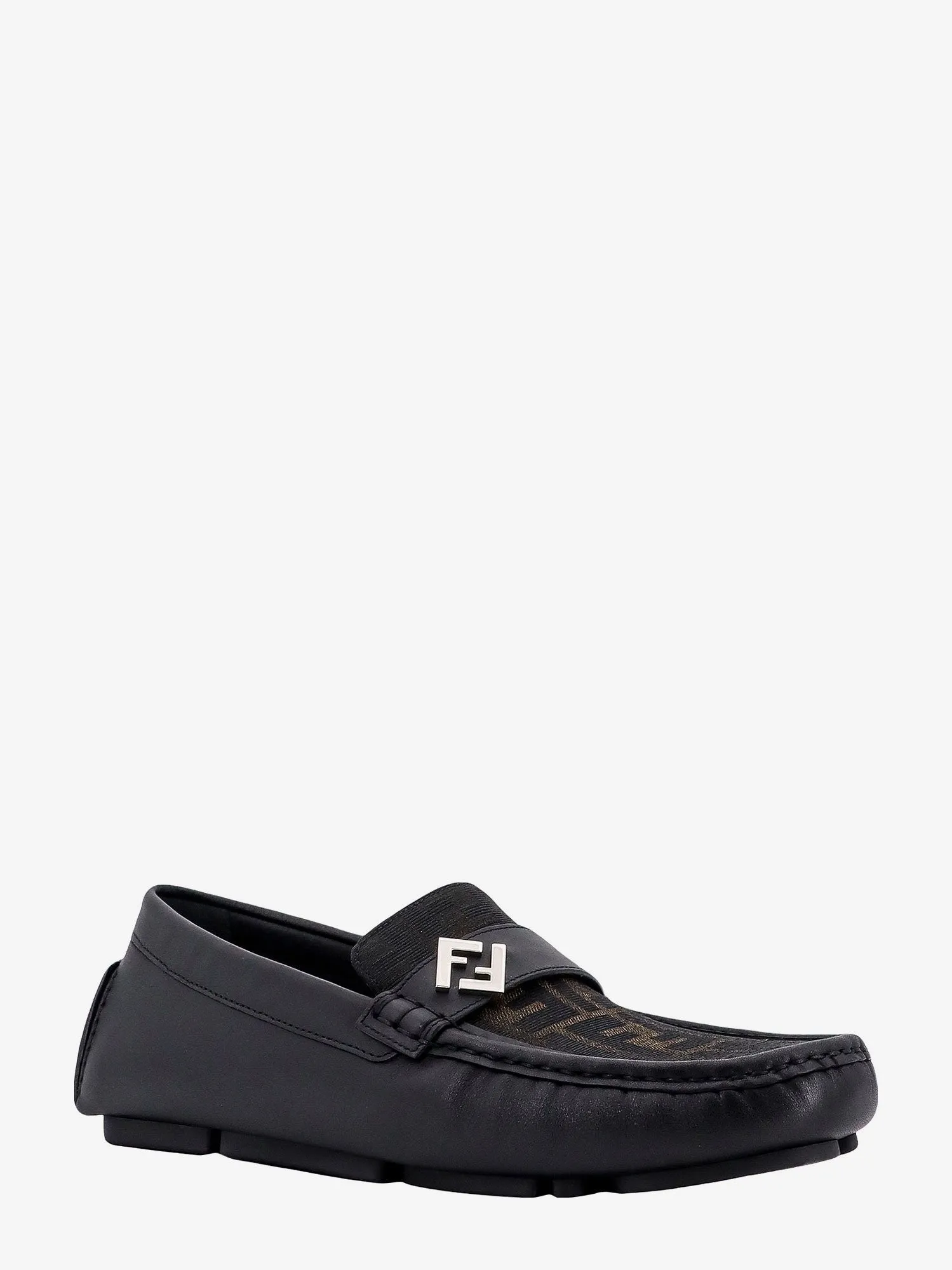 Fendi Leather and canvas loafers sold by Siebentaschen product image thumbnail 2