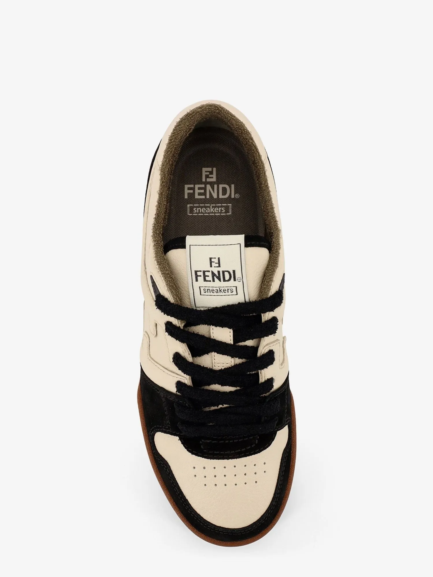 Fendi Fendi leather sneakers with suede inserts sold by Siebentaschen product image thumbnail 5